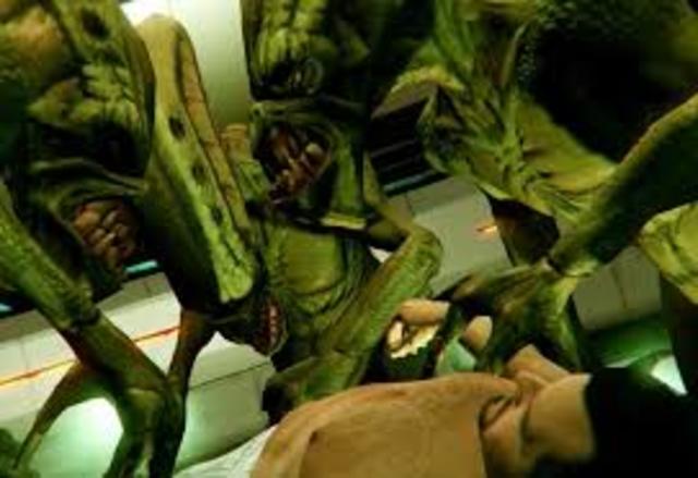 English Reading test for "Aliens" witch included chinese