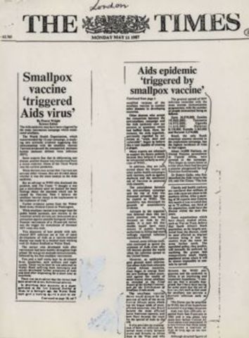 first known outbreak of aids