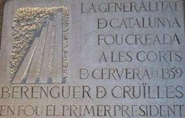 Formació de la Generalitat