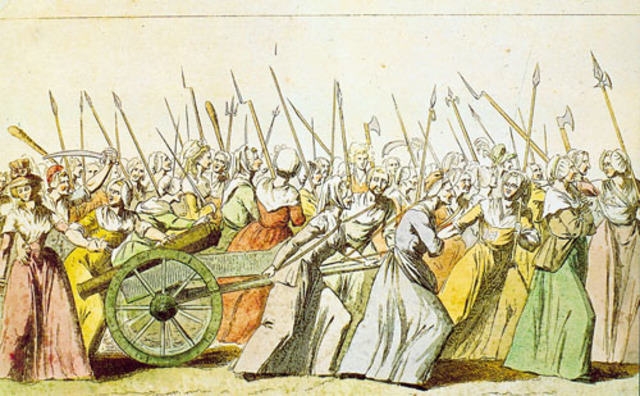 Le popolane di Parigi marciano su Versailles