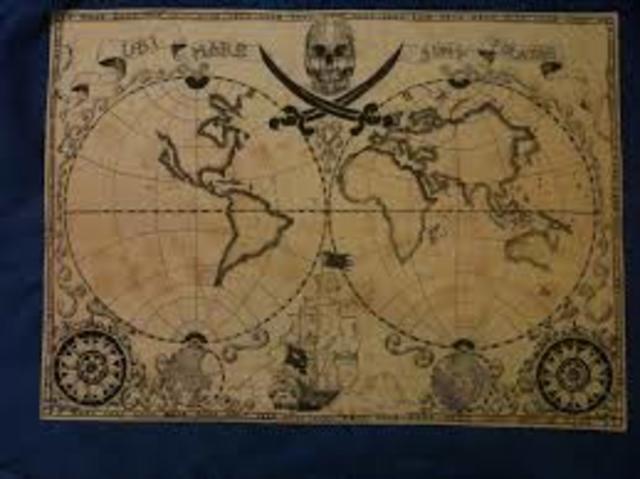 Columbus first voyage into the Atlantic Ocean almost cost him his life when his ship was sunk by pirates.