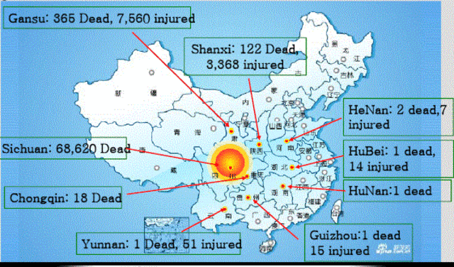 Earthquake in China
