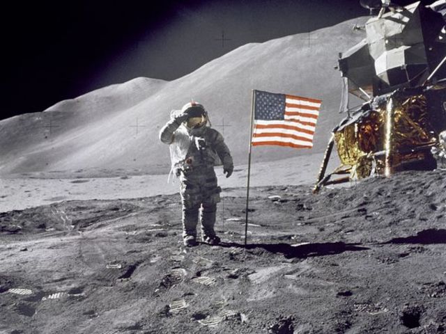 United States lands on moon
