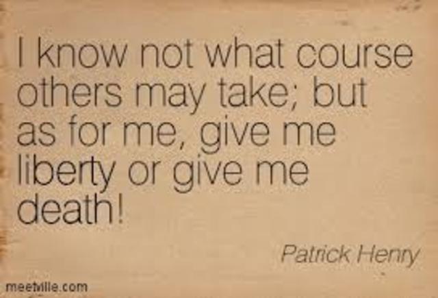 Patrick Henry's "Give Me Liberty or Give Me Death!" Speech-Jenna