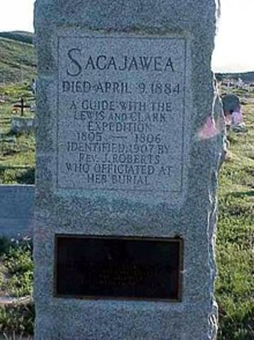 Sacagawea died