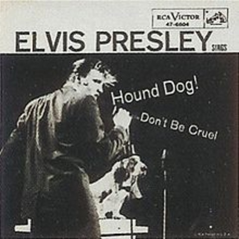 Elvis presley "hound dog" realeased