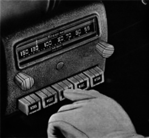 First car radio installed in a commercial car