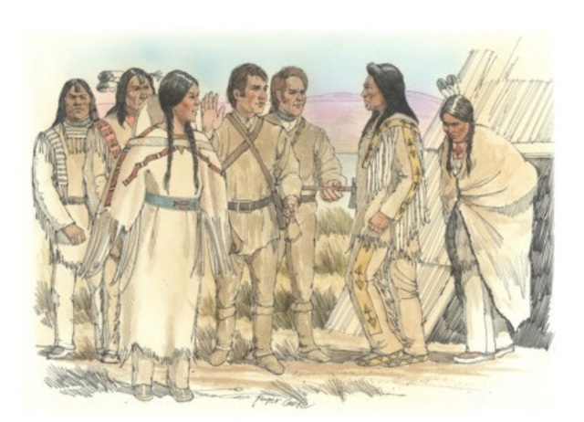 Sacagewea is reunited with her brother