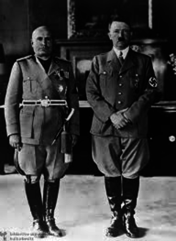 Mussolini Joins Hitler