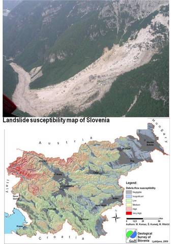 Landslide in Slovenia
