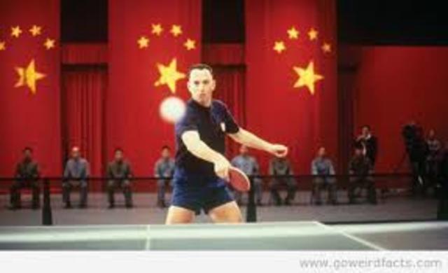goes to china with us ping pong team