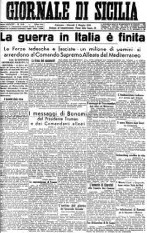 FINE DELLA PRIMA GUERRA MONDIALE