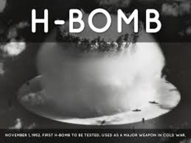 Hydrogen bomb is tested