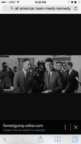 All American team meets Kennedy