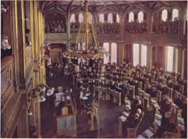 Stortinget godtar i prinsippet en union med Sverige.