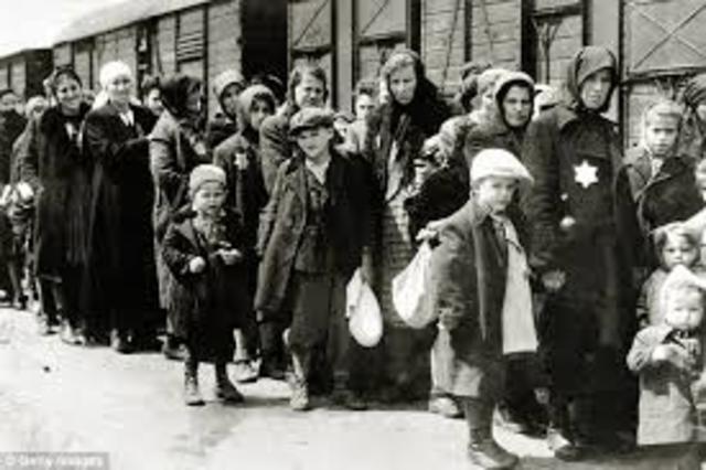 Hunderds of Jews where sent to concentration camps