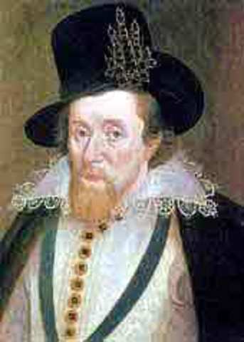 Fim da dinastia Tudor e início da dinastia Stuart.