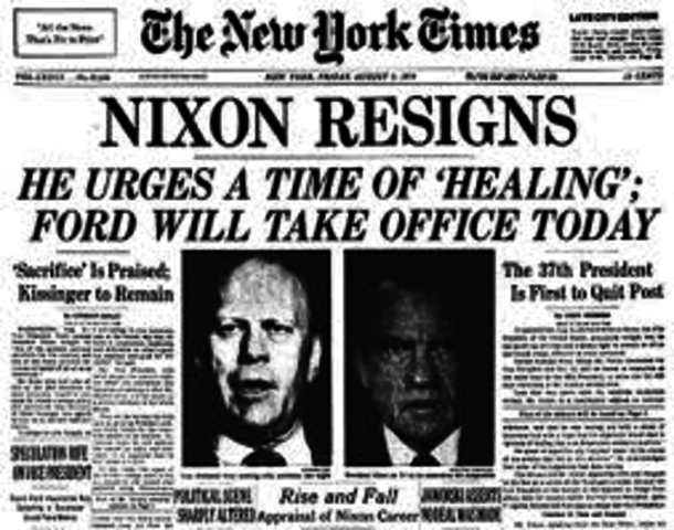 Nixons resignation