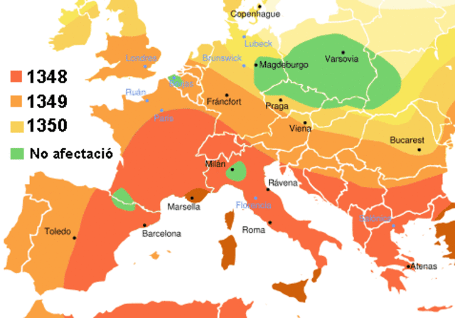 Arribada de la pesta Negra