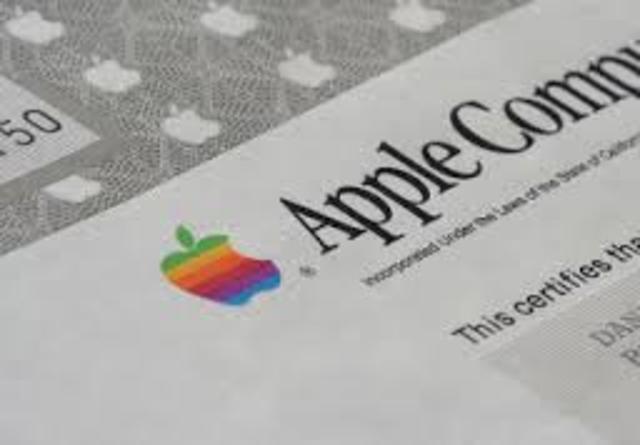 Apple Computer goes public