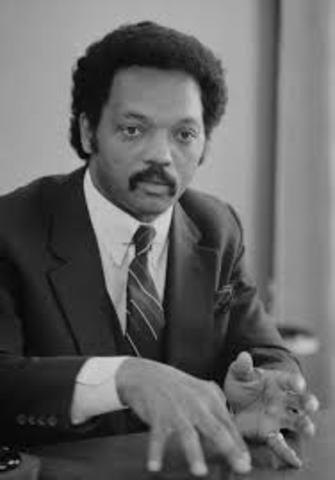 JESSE JACKSON GALVANIZES BLACK VOTERS