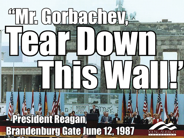 Reagen`s "Mr. Garbachev, Tear Down this Wall" Speech