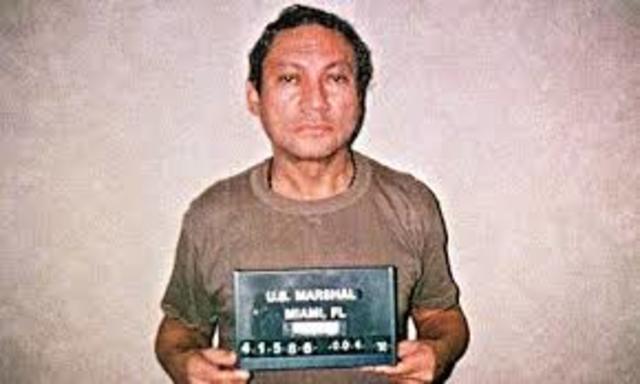 Manuel Noriega surrenders to US forces