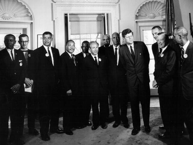 All-American Team meets President F.Kennedy