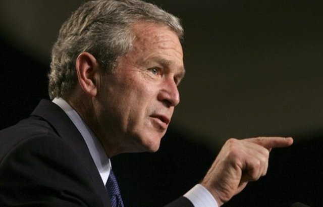 Bush: bin Laden “not the issue.”
