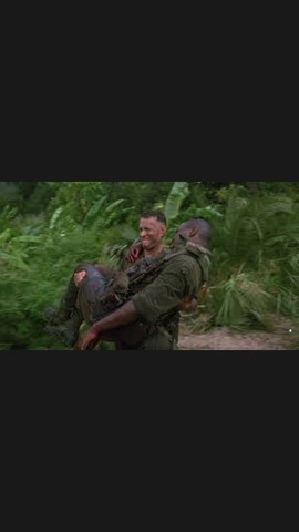 Forrest saves the members of his platoon in battle