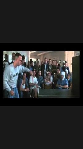 Forrest discovers ping-pong