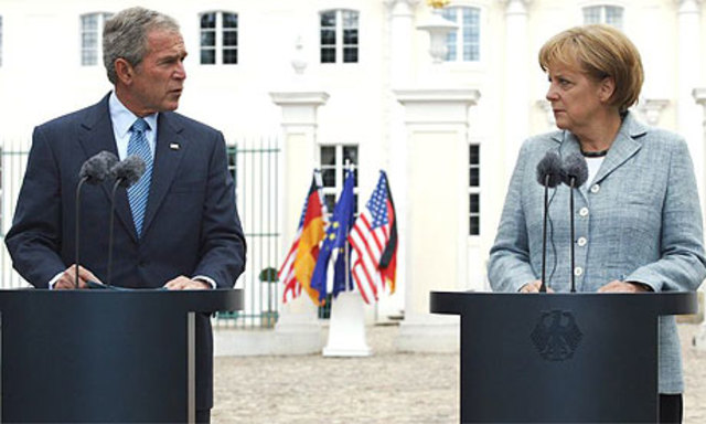 Attitude towards Bush improves in Europe