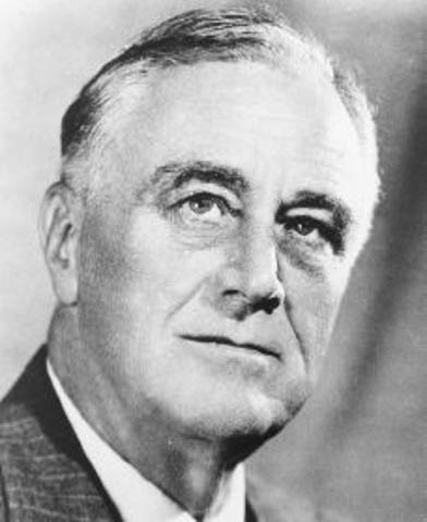 Franklin D. Roosevelt sworn in as U.S. President