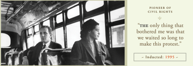 (5) Rosa Parks refuses to give up her seat on the bus