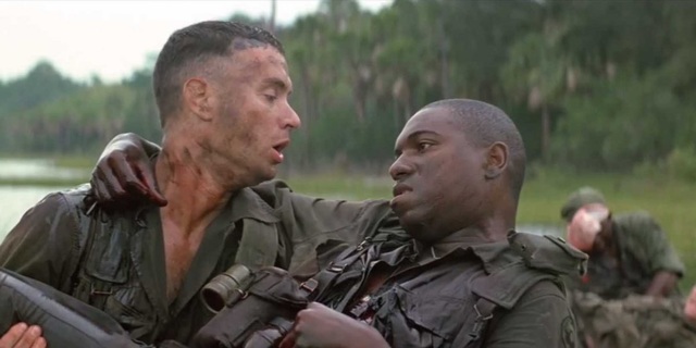 Forrest saves the members of his platoon in the battle