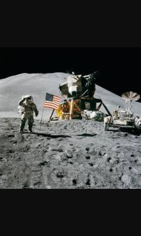 The United States lands on the moon