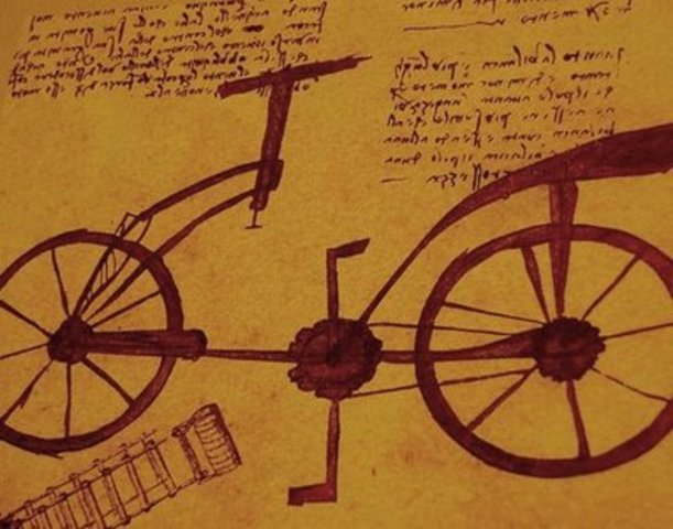 First Known Sketch of The Bicycle
