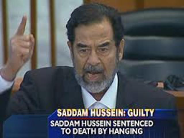 Saddam Hussein is Sentenced to Hang