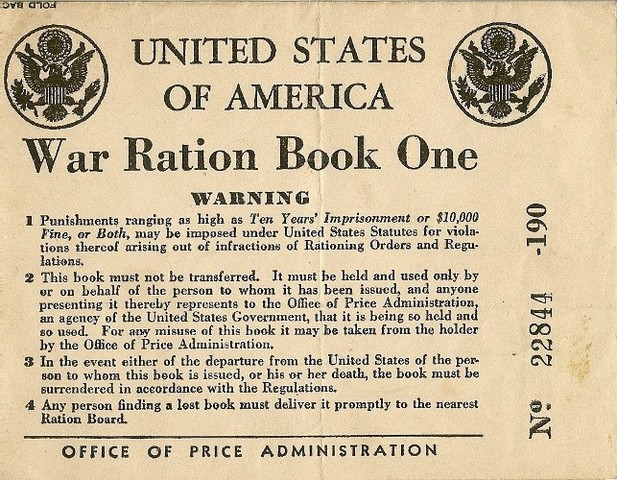 Office of Price Administration issues Ration Book One