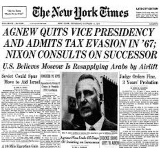 VP Agnew Resigns