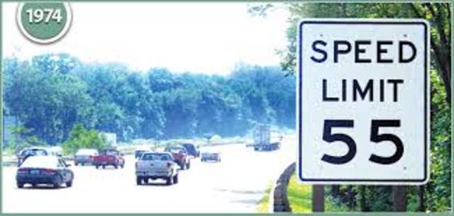 55mph becomes speed limit on highways