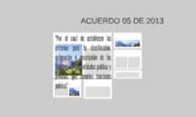 Acuerdo 05 del 2013)