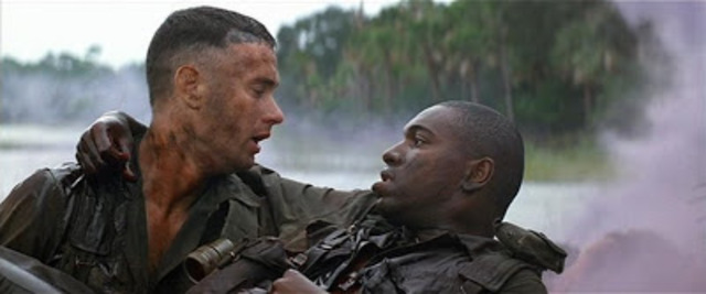 Forrest saves the members of his platoon in battle