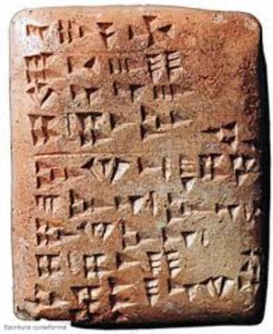 inicio de la escritura