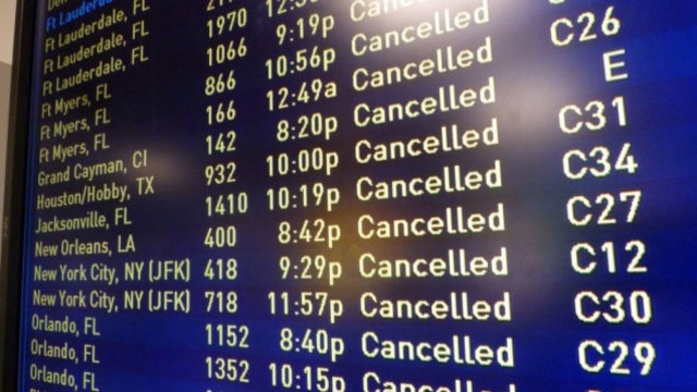 New York Cancels All Flights