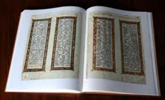 Primer manuscrito sobre papel