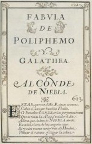 Luis de Góngora escribe la Fábula de Polifemo y Galatea