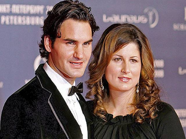 Roger federer and her wife Mirka Vavrinek