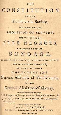 Pennsylvania and Slavery
