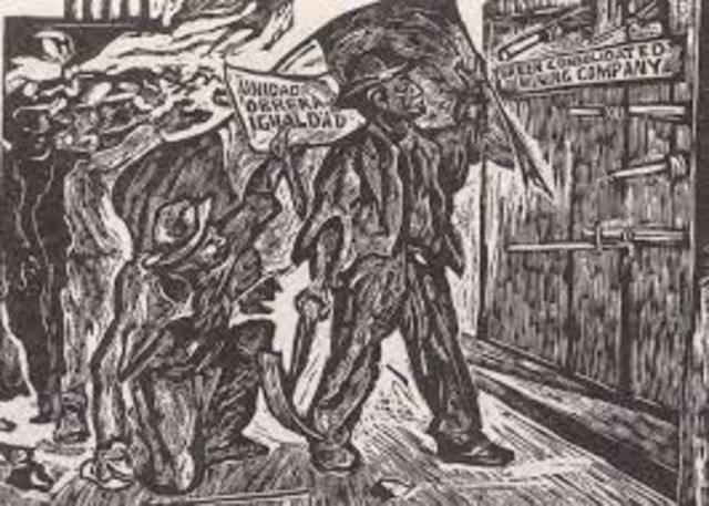 Huelgas reprimidas en los años 1900